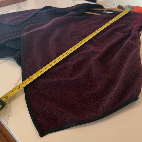 Casilda Mut 100% Wool Open Cardigan with pockets, pink & purple one size boho - Picture 11 of 12